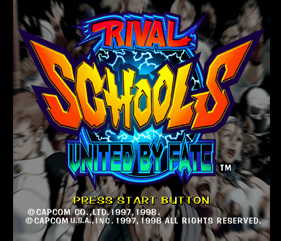 Rival Schools: United by Fate Title Screen